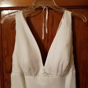 Ivory A-Line Empire Waist Wedding Dress